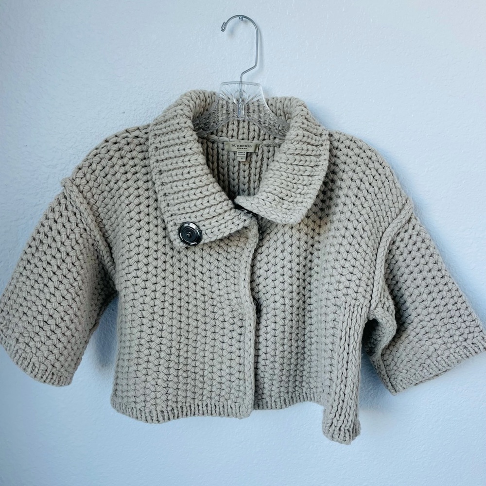 Authentic Burberry Cropped Sweater